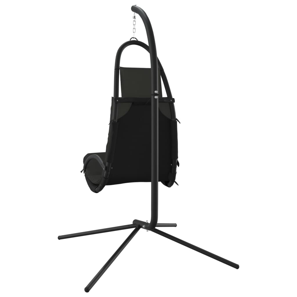 vidaXL Scaun balansoar grădină cu pernă gri închis, textil oxford/oțel vidaXL Scaun balansoar grădină cu pernă gri închis, textil oxford/oțel