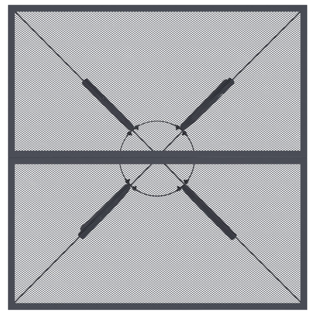 vidaXL Masă de grădină, antracit, 80 x 80 x 72,5 cm, plasă din oțel vidaXL Masă de grădină, antracit, 80 x 80 x 72,5 cm, plasă din oțel