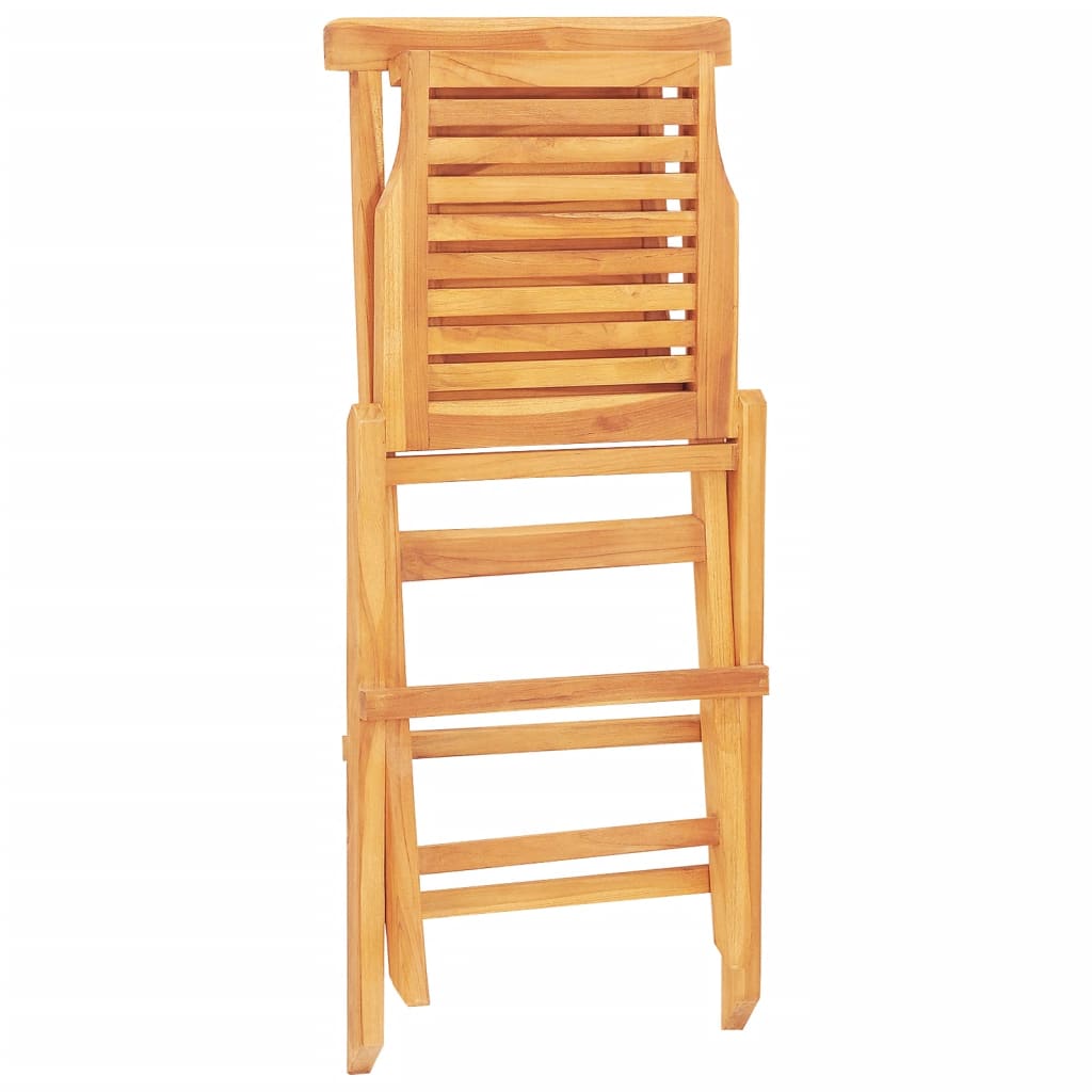 vidaXL Scaune de grădină pliante, 2 buc, 47x63x90 cm, lemn masiv tec vidaXL Scaune de grădină pliante, 2 buc, 47x63x90 cm, lemn masiv tec