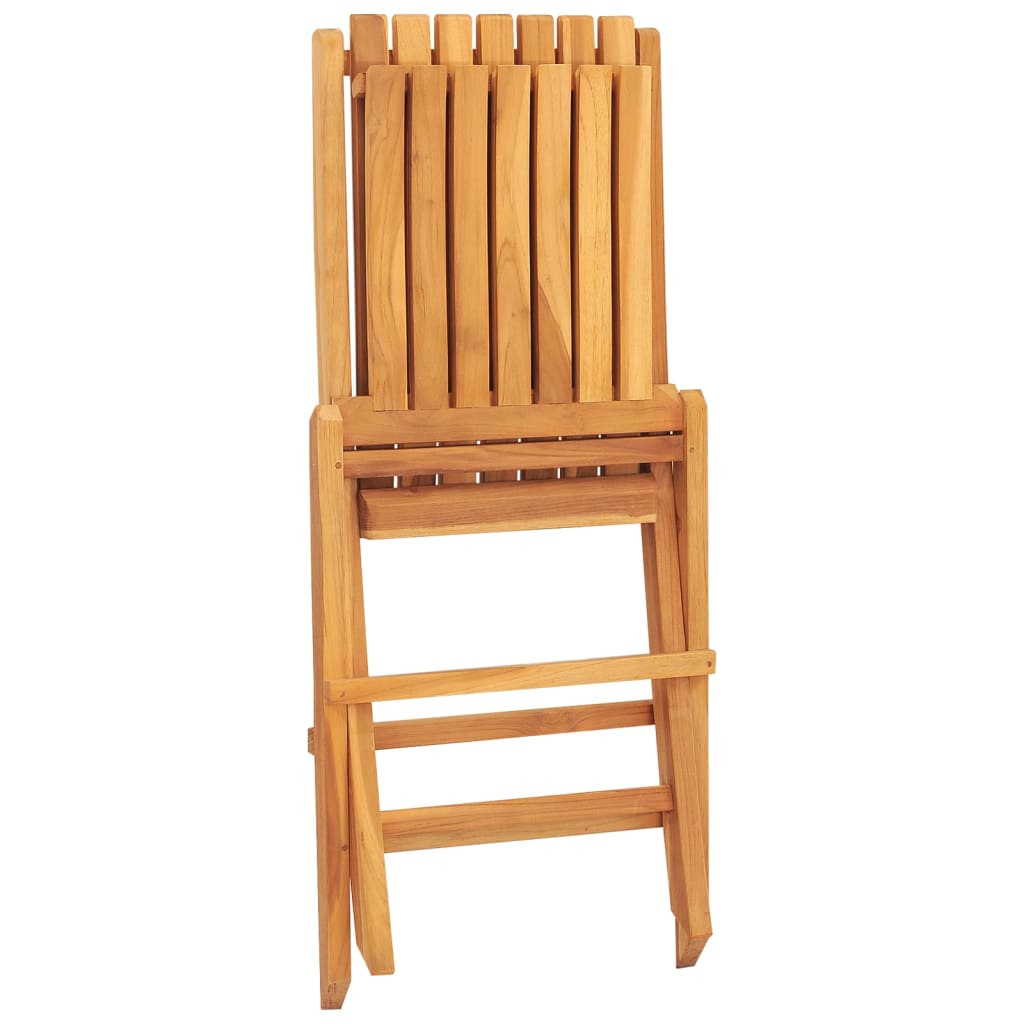 vidaXL Scaune de grădină pliante, 2 buc, 47x47x89 cm, lemn masiv tec