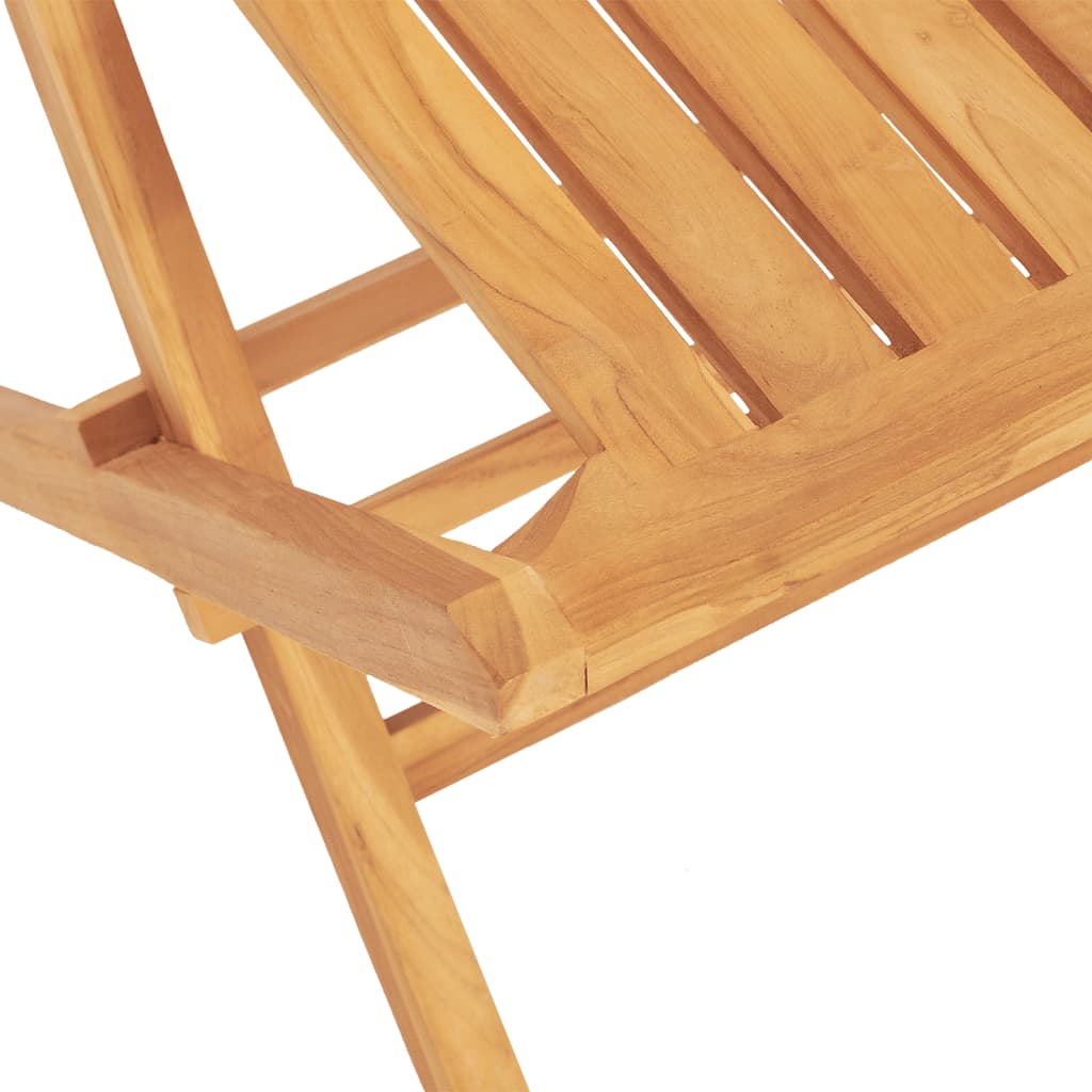 vidaXL Scaune de grădină pliante, 2 buc, 47x47x89 cm, lemn masiv tec