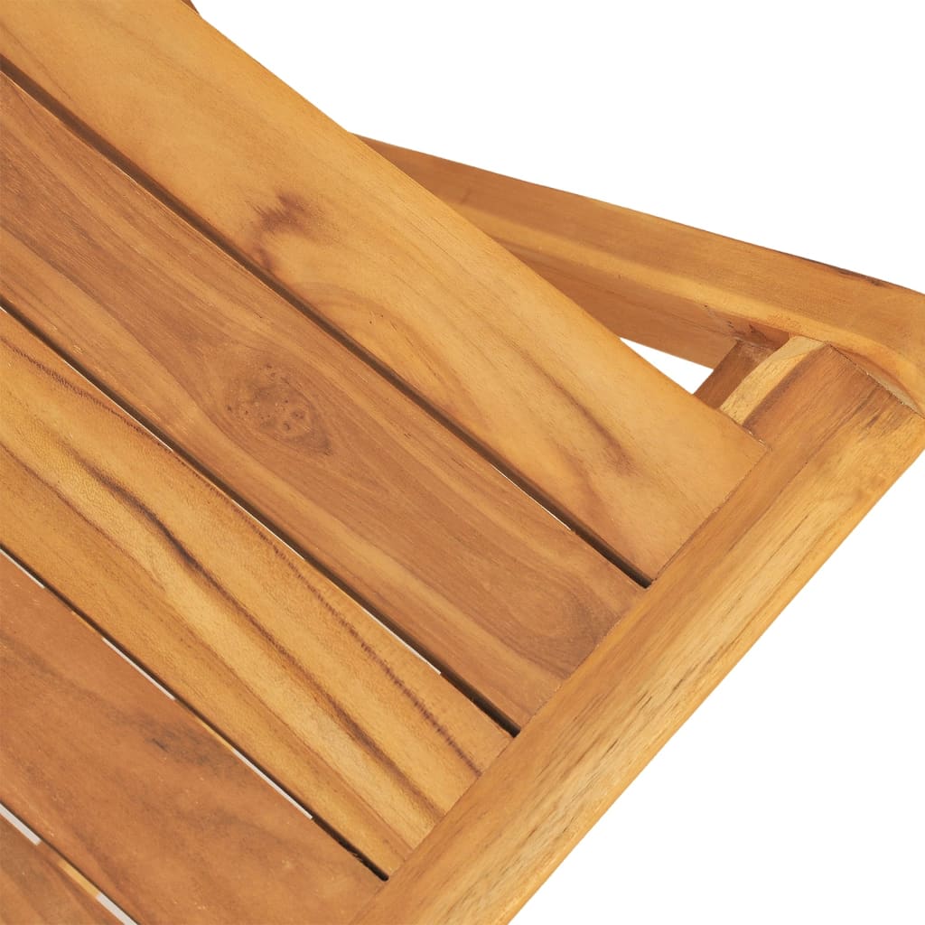 vidaXL Scaune de grădină pliante, 2 buc, 47x61x90 cm, lemn masiv tec
