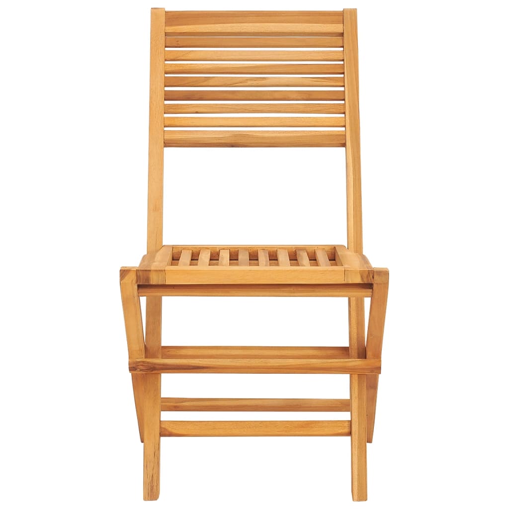 vidaXL Scaune de grădină pliante, 2 buc, 47x62x90 cm, lemn masiv tec