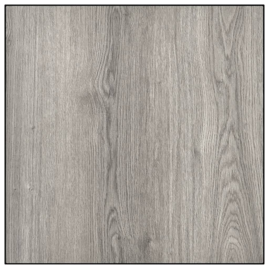 vidaXL Măsuță de cafea de grădină, gri, 55x55x31 cm, DPC și oțel vidaXL Măsuță de cafea de grădină, gri, 55x55x31 cm, DPC și oțel