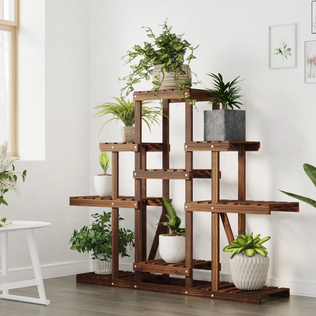 vidaXL Suport pentru flori, 110x25x96 cm, lemn masiv de brad vidaXL Suport pentru flori, 110x25x96 cm, lemn masiv de brad