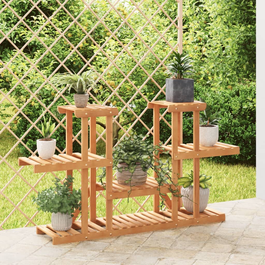 vidaXL Suport pentru flori, 110x25x73 cm, lemn masiv de brad vidaXL Suport pentru flori, 110x25x73 cm, lemn masiv de brad