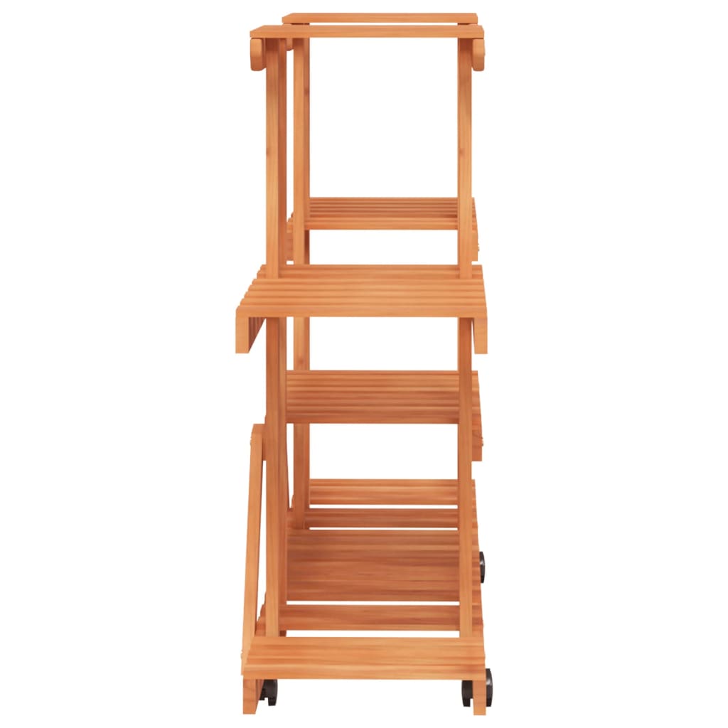 vidaXL Suport pentru flori cu roți, 110x25x78 cm, lemn masiv de brad vidaXL Suport pentru flori cu roți, 110x25x78 cm, lemn masiv de brad