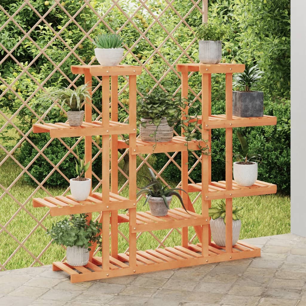 vidaXL Suport pentru flori, 110 x 25 x 110,5 cm, lemn masiv de brad vidaXL Suport pentru flori, 110 x 25 x 110,5 cm, lemn masiv de brad
