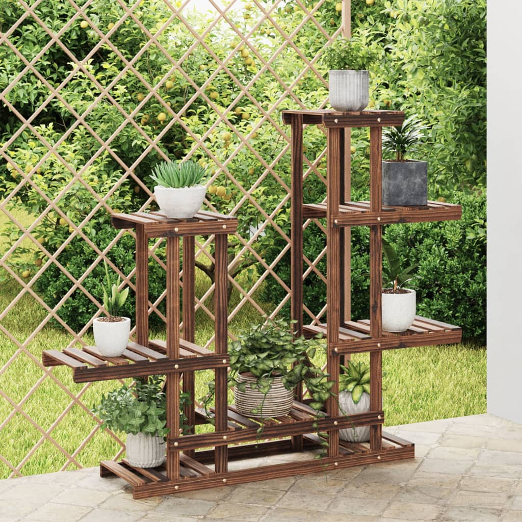 vidaXL Suport pentru flori, 95x25x96 cm, lemn masiv de brad vidaXL Suport pentru flori, 95x25x96 cm, lemn masiv de brad