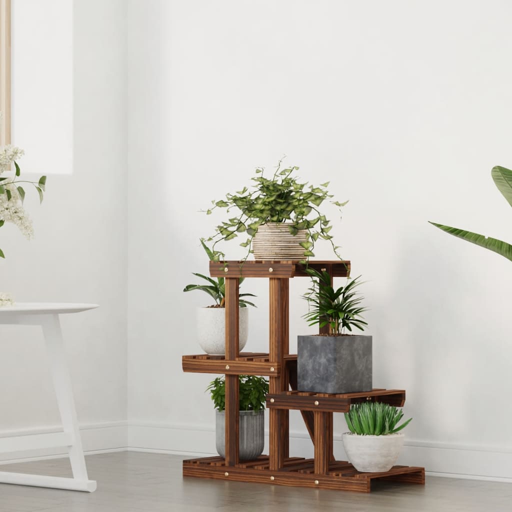 vidaXL Suport pentru flori, 58x25x51 cm, lemn masiv de brad