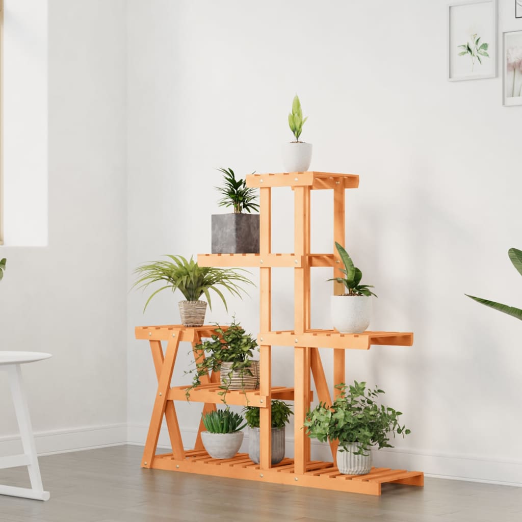 vidaXL Suport pentru flori, 95 x 25 x 96 cm, lemn masiv de brad vidaXL Suport pentru flori, 95 x 25 x 96 cm, lemn masiv de brad