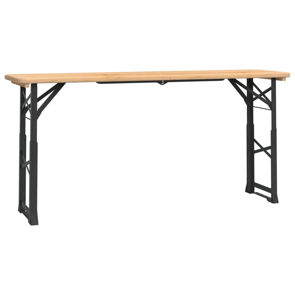vidaXL Masă pliabilă pentru bere 170x50x75/105 cm, lemn masiv de brad vidaXL Masă pliabilă pentru bere 170x50x75/105 cm, lemn masiv de brad