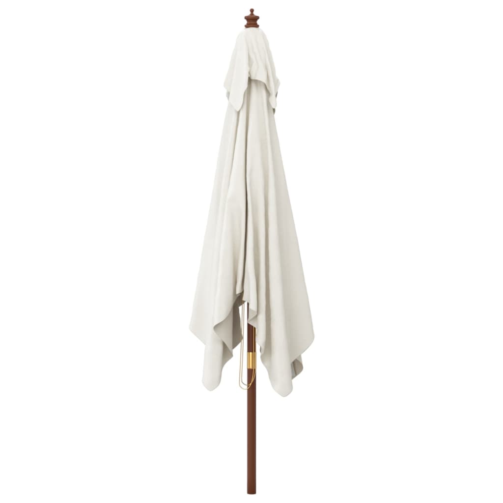 vidaXL Umbrelă de grădină stâlp din lemn, nisipiu, 300x300x273 cm vidaXL Umbrelă de grădină stâlp din lemn, nisipiu, 300x300x273 cm