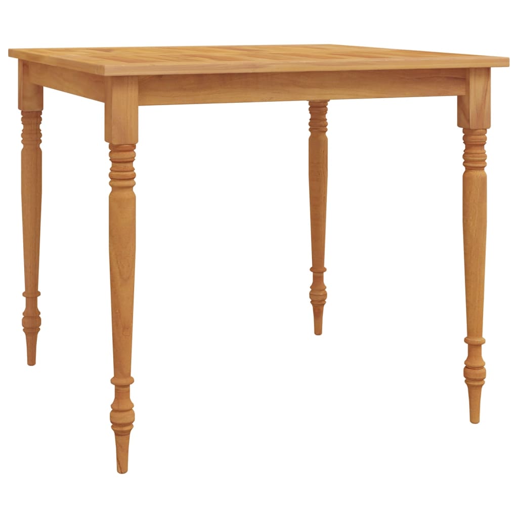 vidaXL Masa Batavia, 85x85x75 cm, lemn masiv de tec vidaXL Masa Batavia, 85x85x75 cm, lemn masiv de tec
