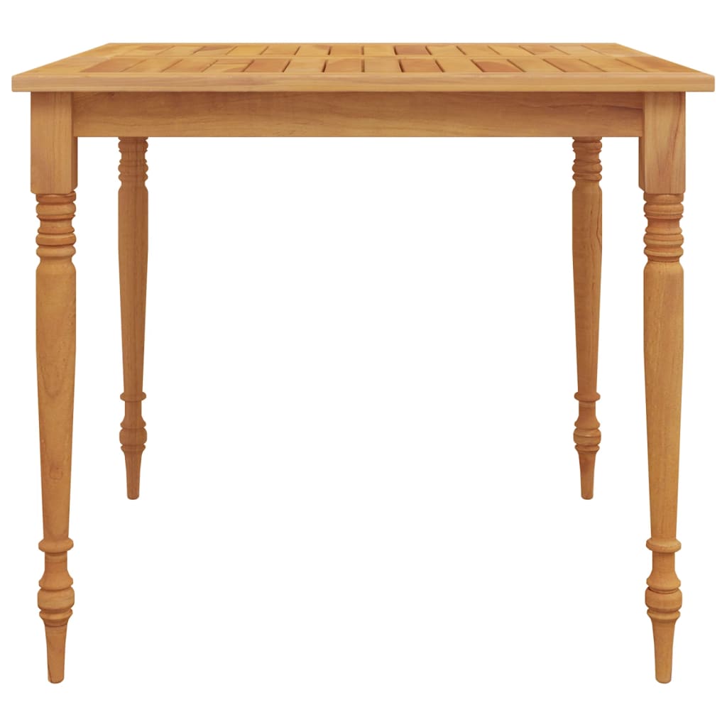 vidaXL Masa Batavia, 85x85x75 cm, lemn masiv de tec vidaXL Masa Batavia, 85x85x75 cm, lemn masiv de tec
