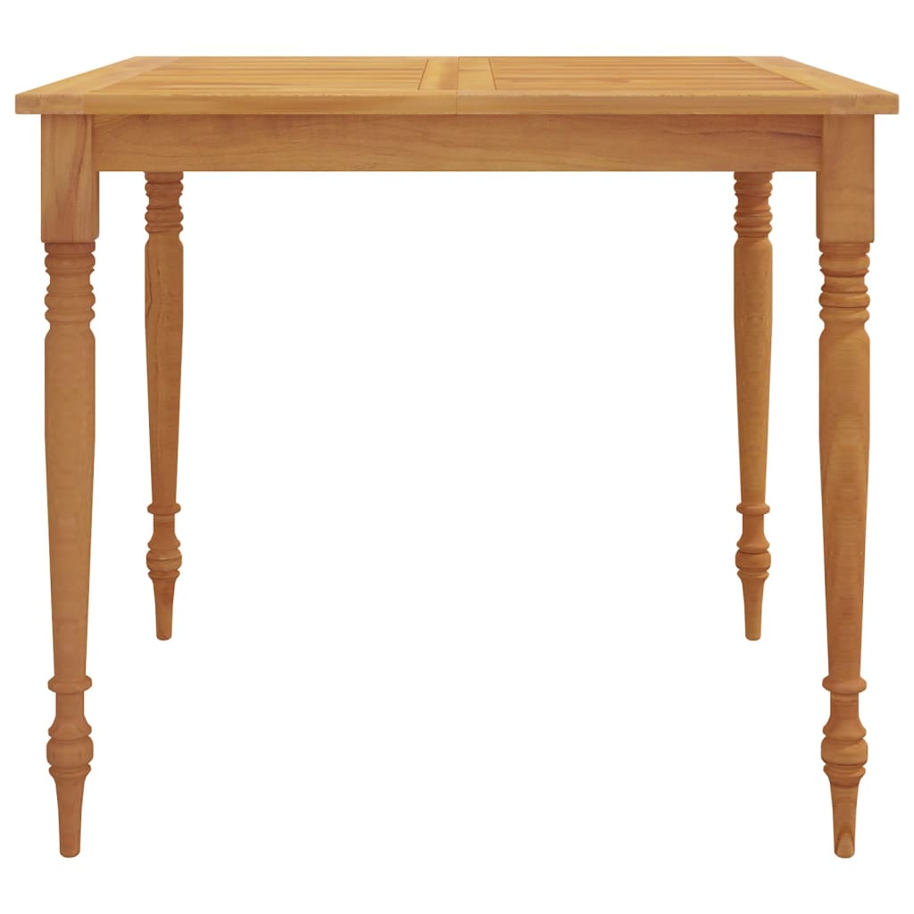 vidaXL Masa Batavia, 85x85x75 cm, lemn masiv de tec vidaXL Masa Batavia, 85x85x75 cm, lemn masiv de tec