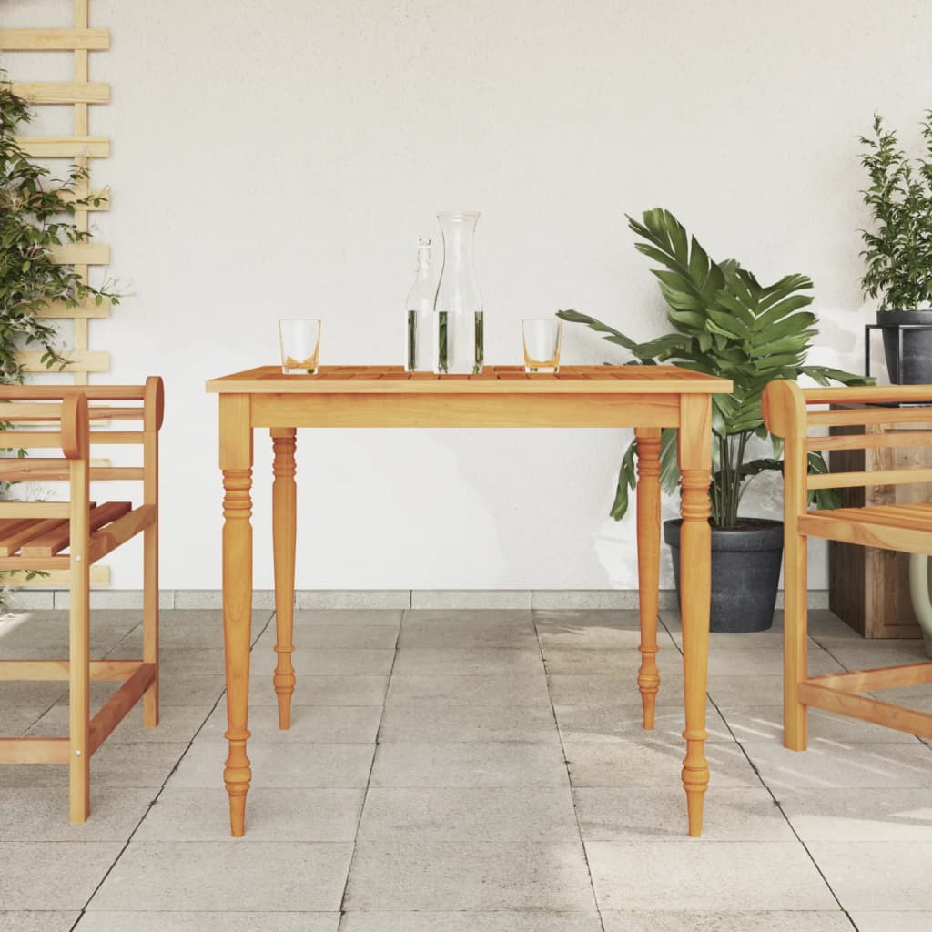 vidaXL Masa Batavia, 85x85x75 cm, lemn masiv de tec vidaXL Masa Batavia, 85x85x75 cm, lemn masiv de tec