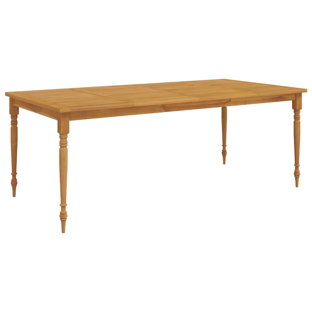 vidaXL Masa Batavia, 200x100x75 cm, lemn masiv de tec vidaXL Masa Batavia, 200x100x75 cm, lemn masiv de tec