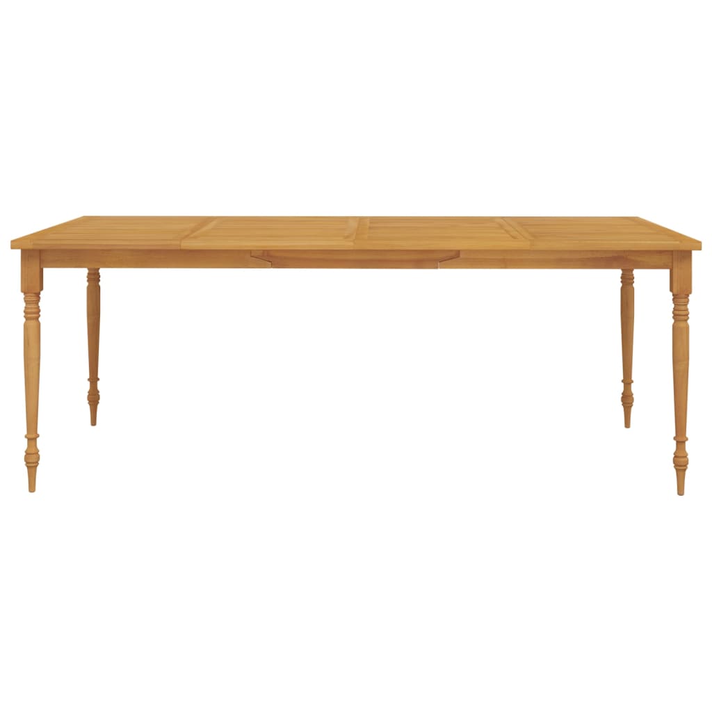 vidaXL Masa Batavia, 200x100x75 cm, lemn masiv de tec vidaXL Masa Batavia, 200x100x75 cm, lemn masiv de tec