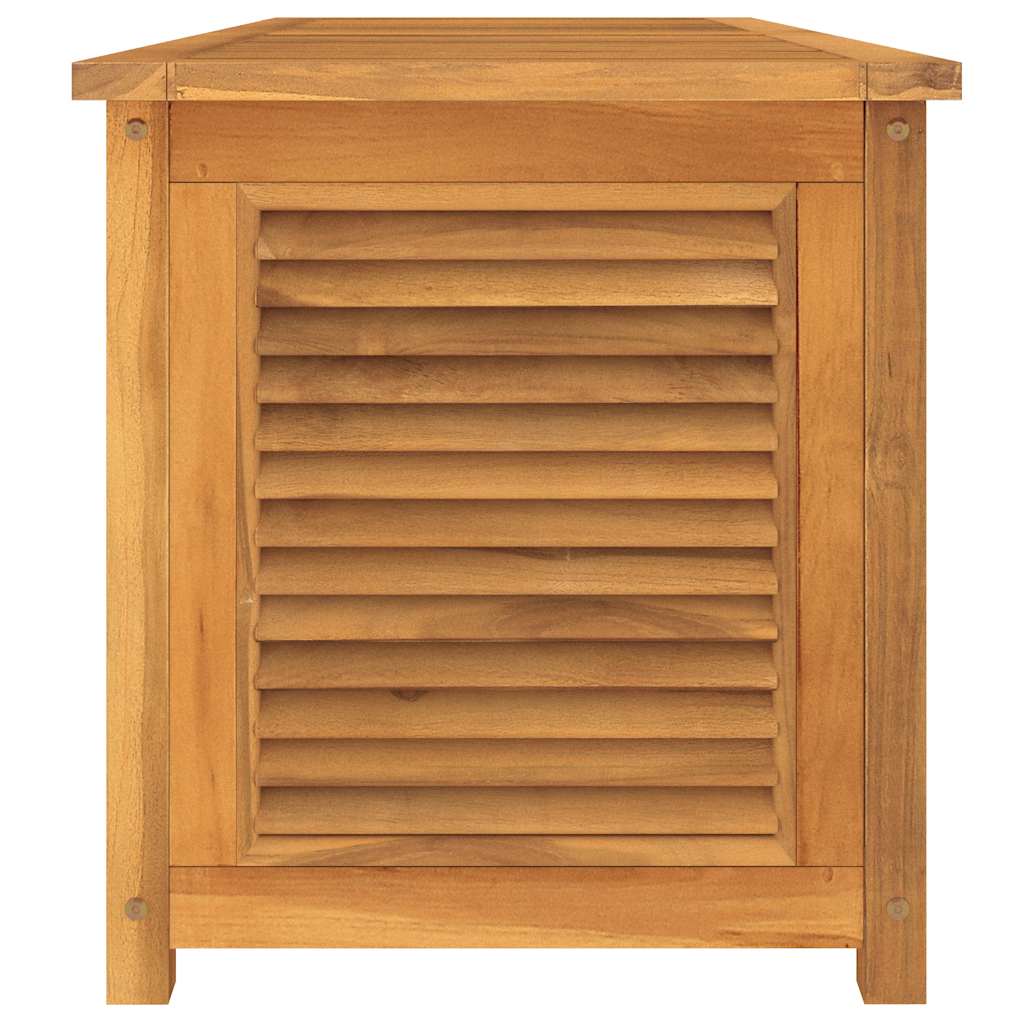 vidaXL Ladă depozitare grădină cu geantă, 150x50x55 cm, lemn masiv tec vidaXL Ladă depozitare grădină cu geantă, 150x50x55 cm, lemn masiv tec