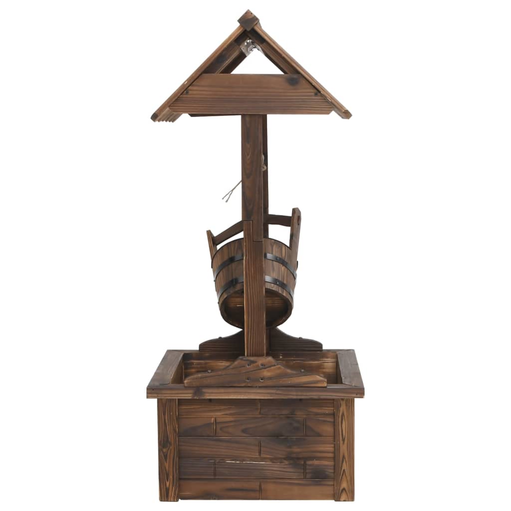 vidaXL Fântână de dorințe cu pompă, 57x50x112 cm, lemn masiv de brad vidaXL Fântână de dorințe cu pompă, 57x50x112 cm, lemn masiv de brad