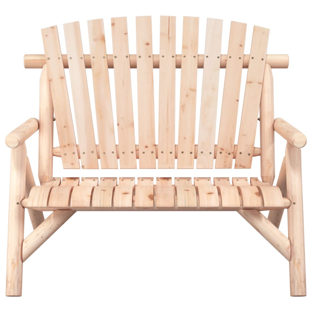 vidaXL Bancă de grădină cu 2 locuri, 119x85x98 cm, lemn masiv molid vidaXL Bancă de grădină cu 2 locuri, 119x85x98 cm, lemn masiv molid