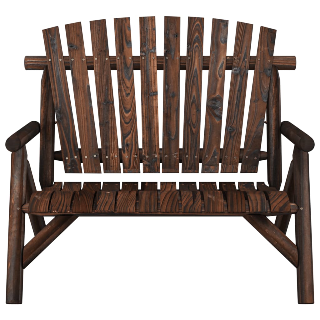 vidaXL Bancă de grădină cu 2 locuri, 119x85x98 cm, lemn masiv molid vidaXL Bancă de grădină cu 2 locuri, 119x85x98 cm, lemn masiv molid