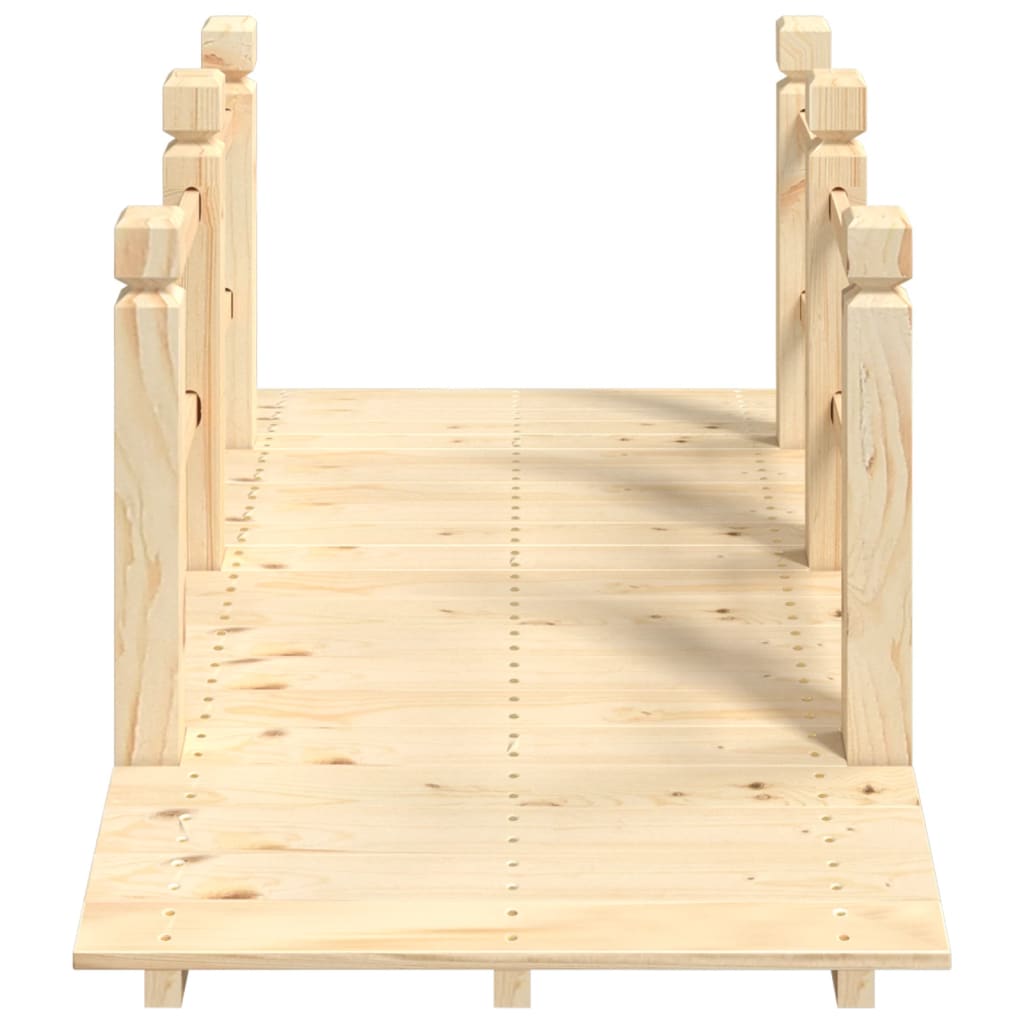 vidaXL Pod de grădină cu balustrade, 150x67x56 cm, lemn masiv de molid vidaXL Pod de grădină cu balustrade, 150x67x56 cm, lemn masiv de molid