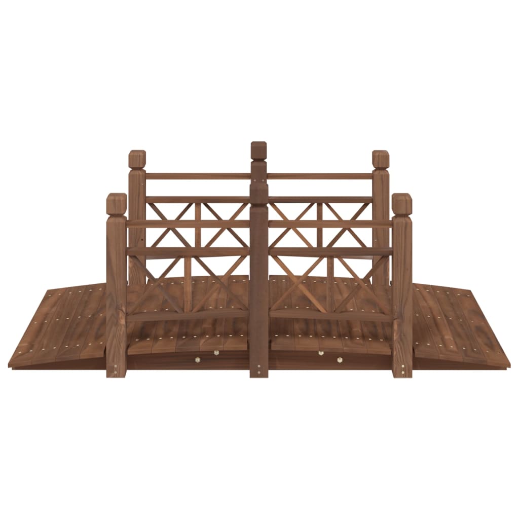 vidaXL Pod de grădină cu balustrade, 150x67x56 cm, lemn masiv de molid vidaXL Pod de grădină cu balustrade, 150x67x56 cm, lemn masiv de molid