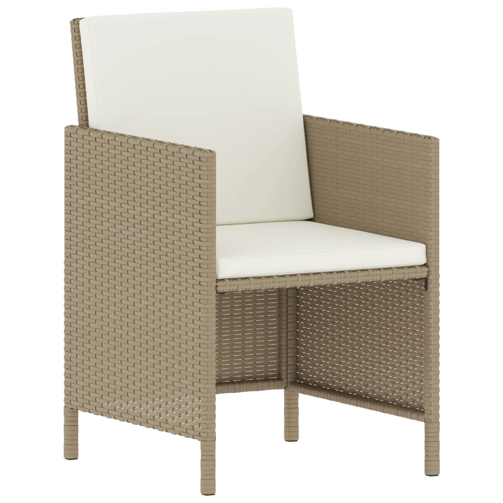 vidaXL Set mobilier pentru grădină, 6 piese, cu perne, bej, poliratan vidaXL Set mobilier pentru grădină, 6 piese, cu perne, bej, poliratan