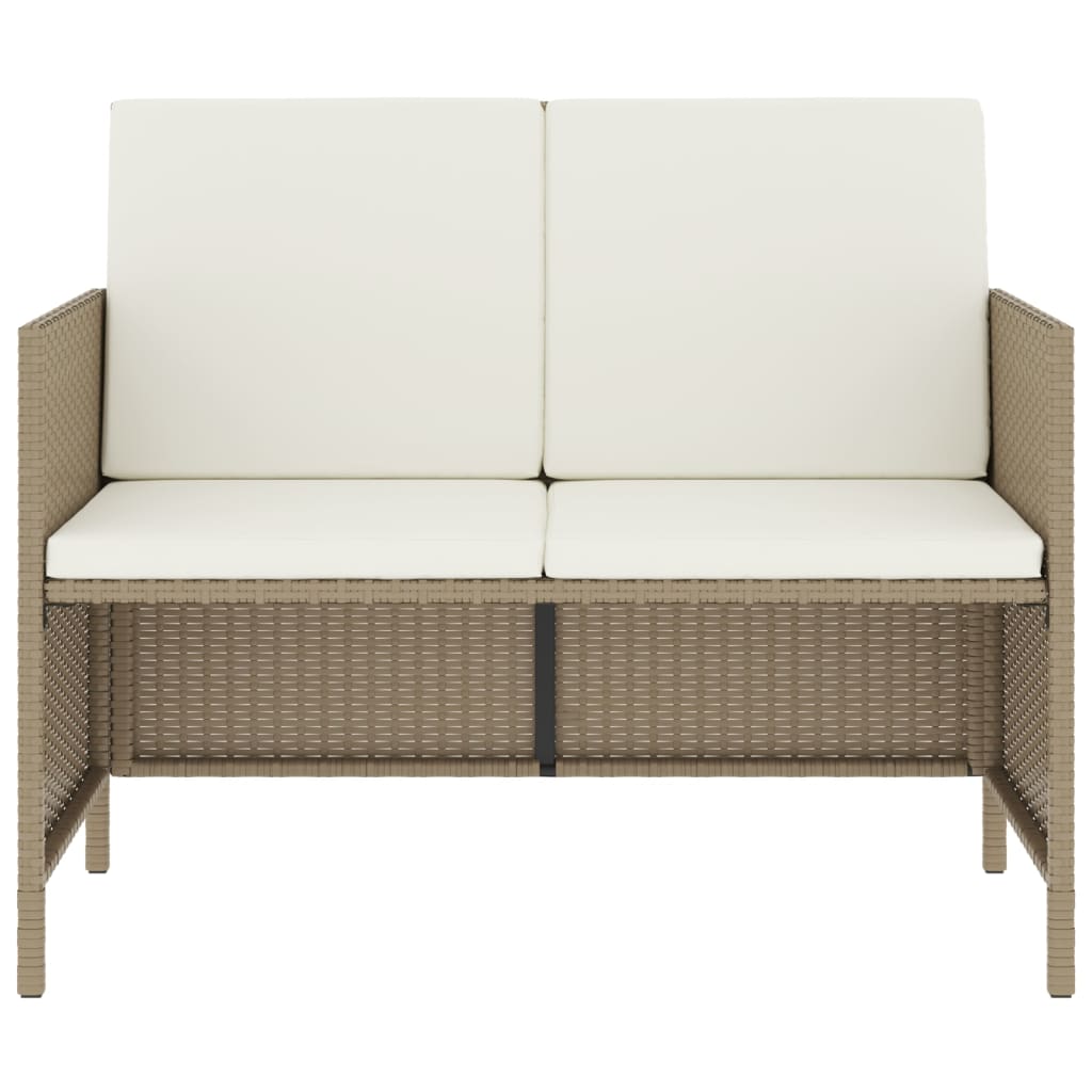 vidaXL Set mobilier pentru grădină, 6 piese, cu perne, bej, poliratan vidaXL Set mobilier pentru grădină, 6 piese, cu perne, bej, poliratan