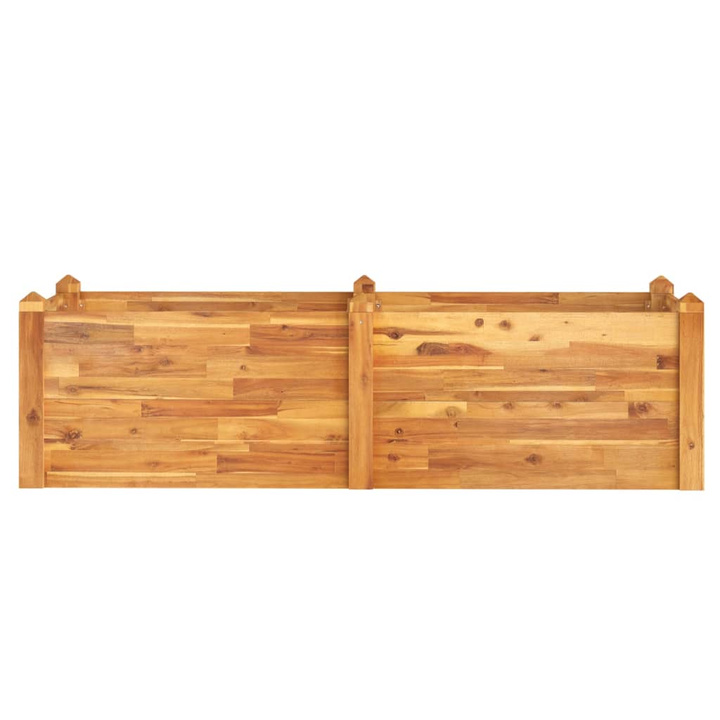 vidaXL Pat înălțat de grădină 160x60x44 cm, lemn masiv de acacia