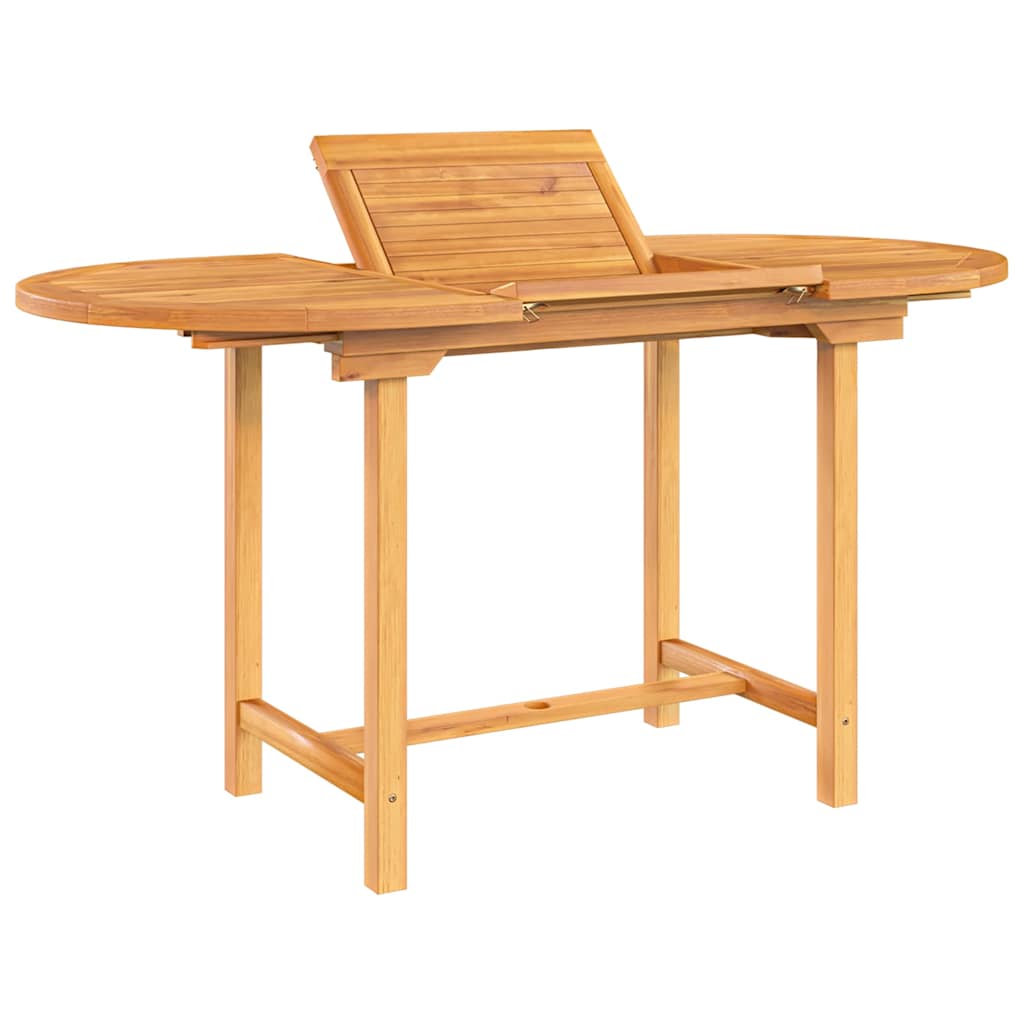vidaXL Masă extensibilă de grădină 110-160x80x75 cm lemn masiv de tec
