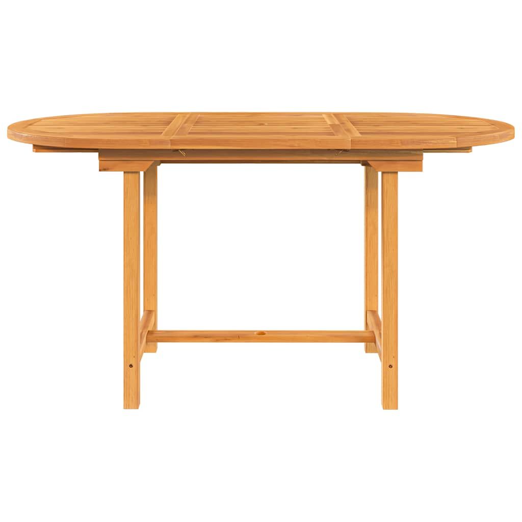 vidaXL Masă extensibilă de grădină 110-160x80x75 cm lemn masiv de tec