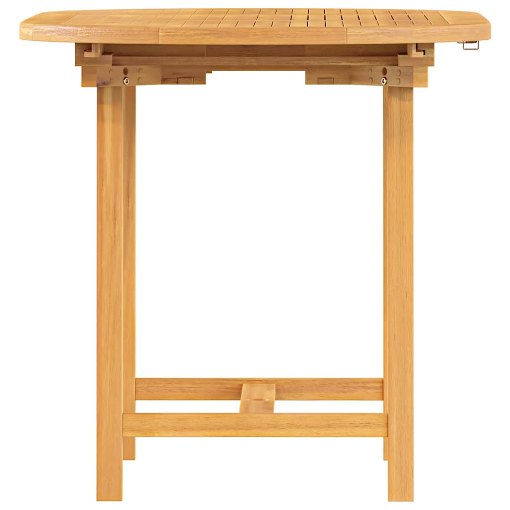 vidaXL Masă extensibilă de grădină 110-160x80x75 cm lemn masiv de tec