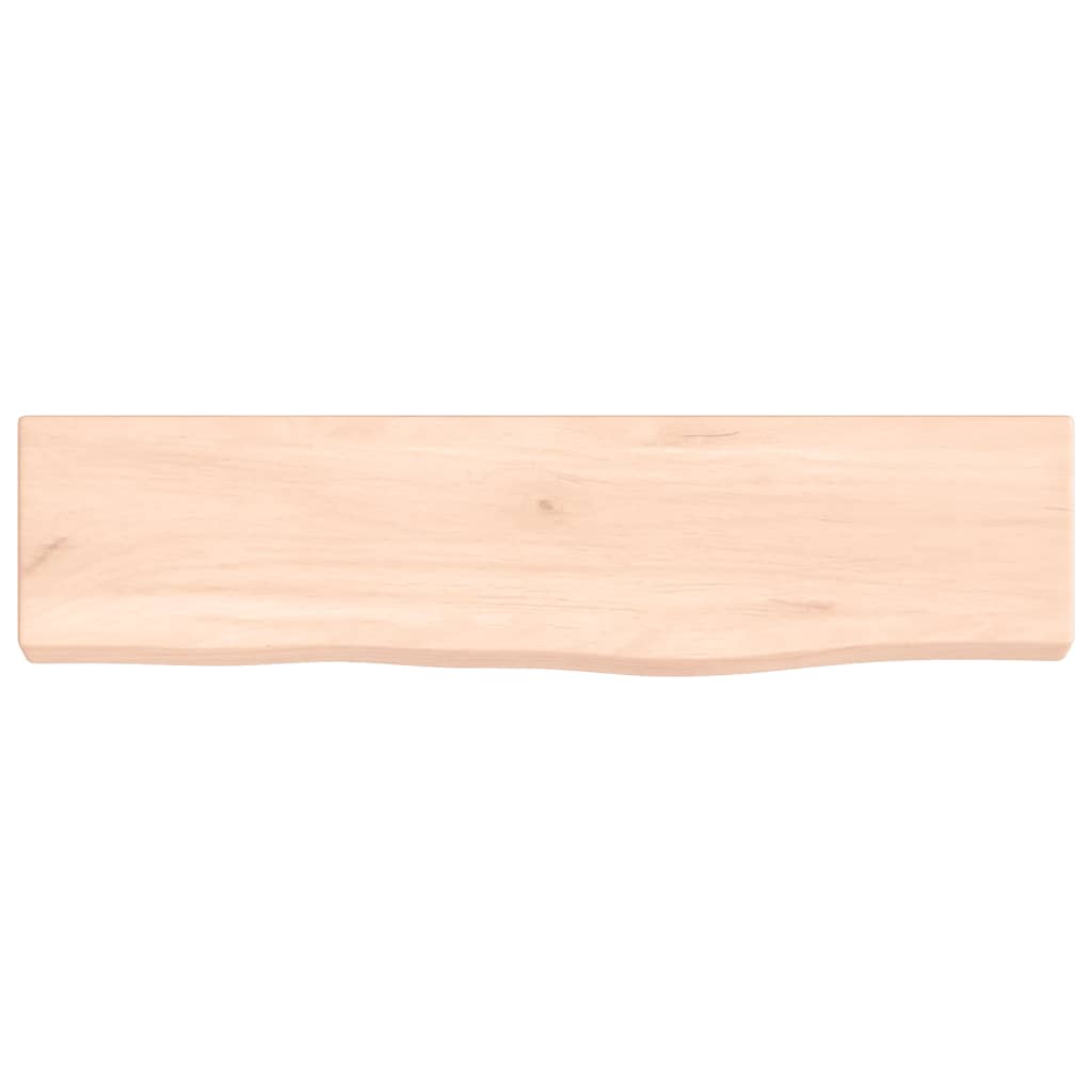 vidaXL Poliță de perete, 40x10x2 cm, lemn masiv de stejar netratat