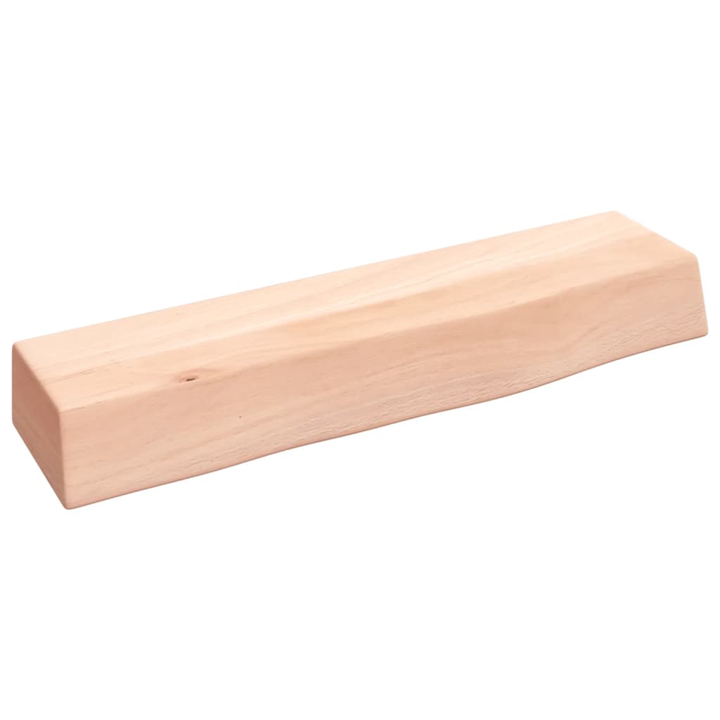 vidaXL Poliță de perete, 40x10x6 cm, lemn masiv de stejar netratat