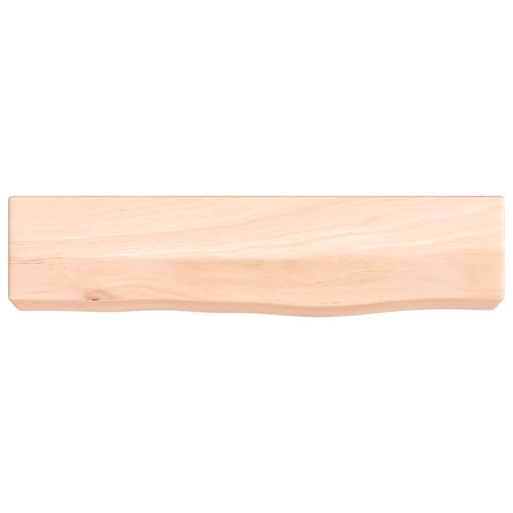 vidaXL Poliță de perete, 40x10x6 cm, lemn masiv de stejar netratat