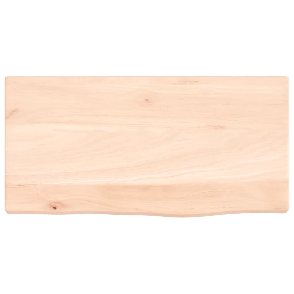 vidaXL Poliță de perete, 40x20x2 cm, lemn masiv de stejar netratat vidaXL Poliță de perete, 40x20x2 cm, lemn masiv de stejar netratat