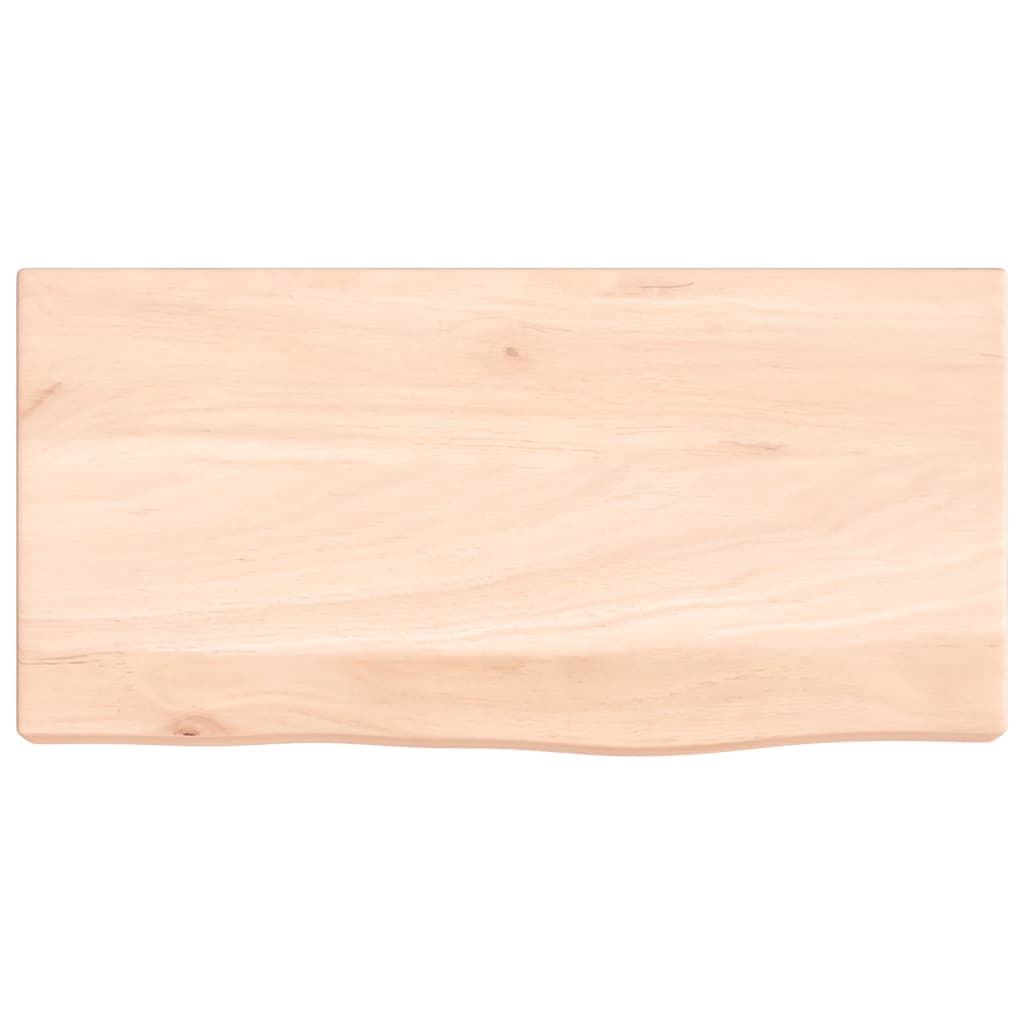 vidaXL Poliță de perete, 40x20x4 cm, lemn masiv de stejar netratat