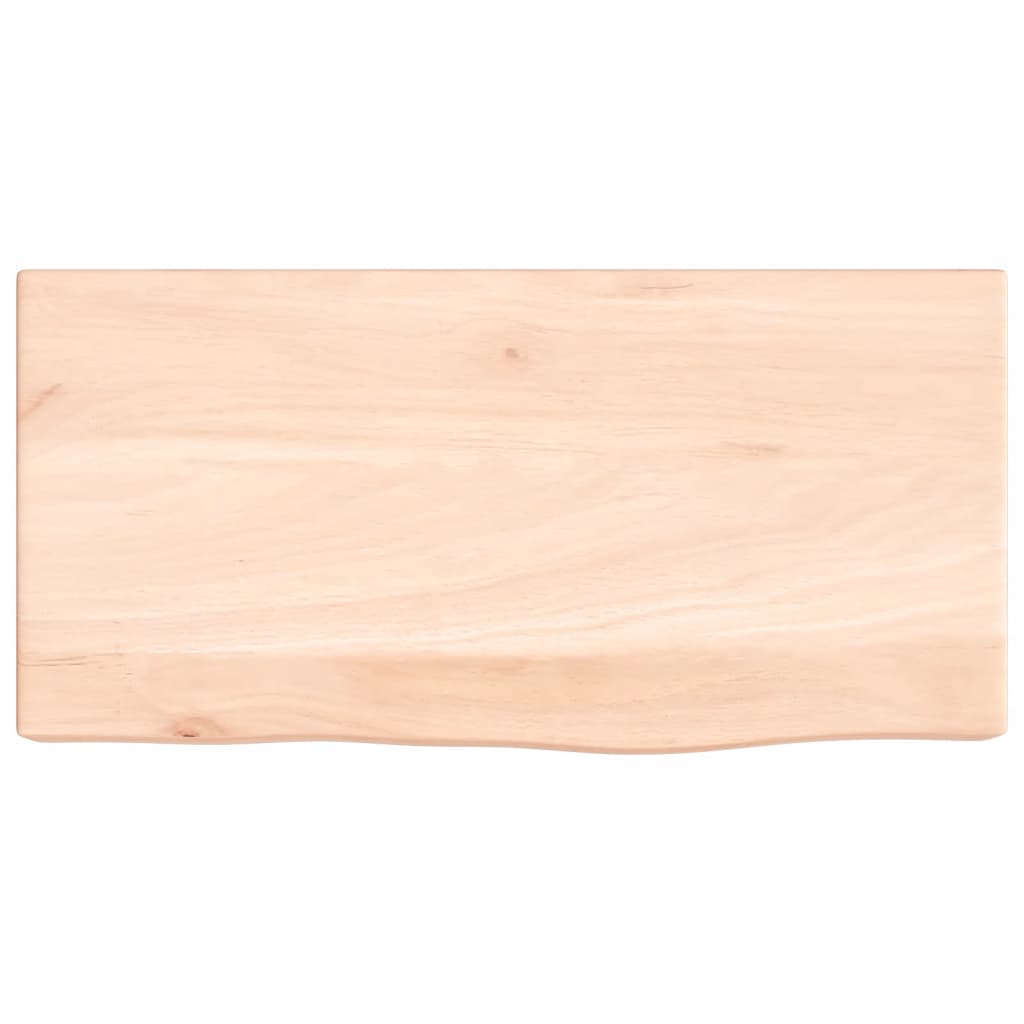vidaXL Poliță de perete, 40x20x6 cm, lemn masiv de stejar netratat