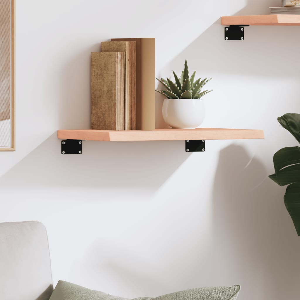 vidaXL Poliță de perete, 40x30x2 cm, lemn masiv de stejar netratat