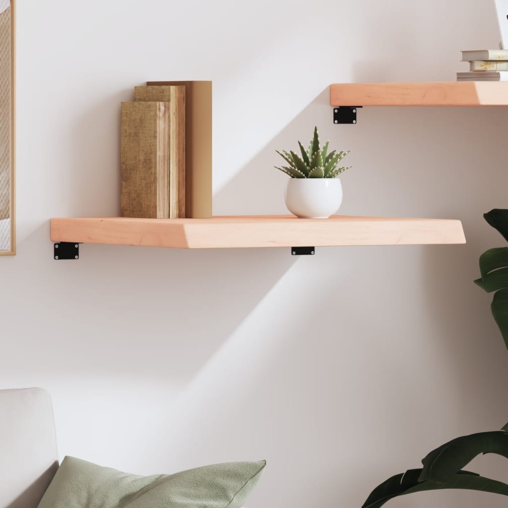 vidaXL Poliță de perete, 60x50x(2-6) cm, lemn masiv de stejar netratat