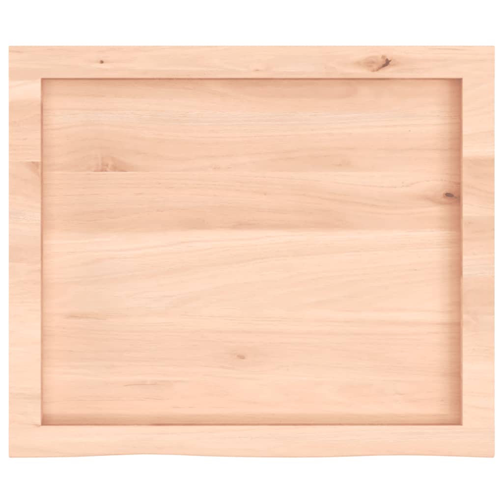 vidaXL Poliță de perete, 60x50x(2-6) cm, lemn masiv de stejar netratat