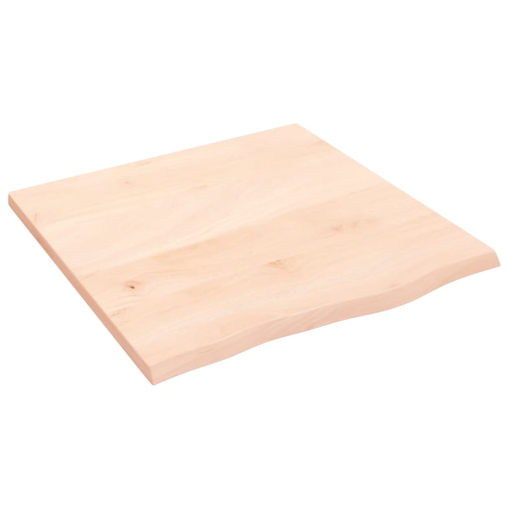 vidaXL Poliță de perete, 60x60x2 cm, lemn masiv de stejar netratat