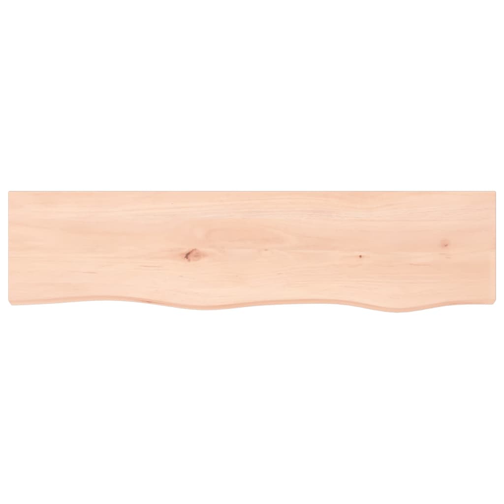 vidaXL Poliță de perete, 80x20x6 cm, lemn masiv de stejar netratat