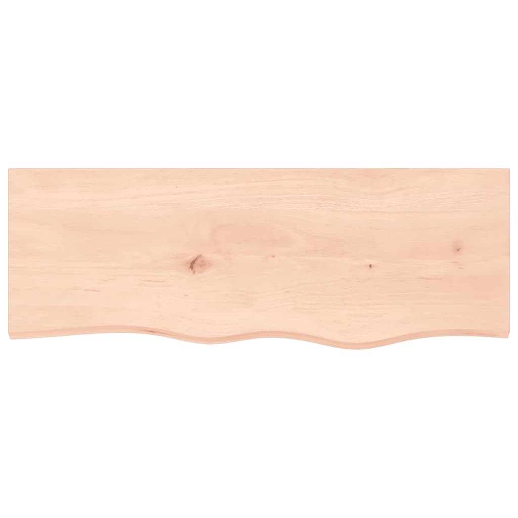 vidaXL Poliță de perete, 80x30x(2-6) cm, lemn masiv de stejar netratat