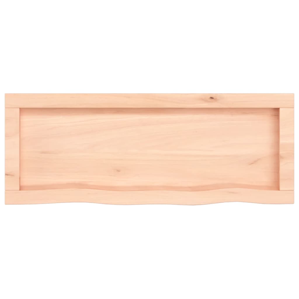 vidaXL Poliță de perete, 80x30x(2-6) cm, lemn masiv de stejar netratat
