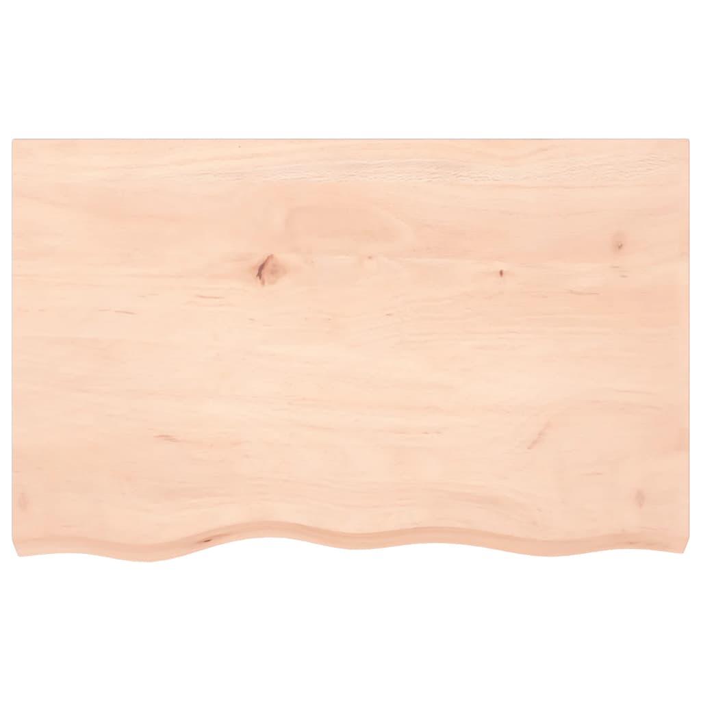 vidaXL Poliță de perete, 80x50x(2-4) cm, lemn masiv de stejar netratat