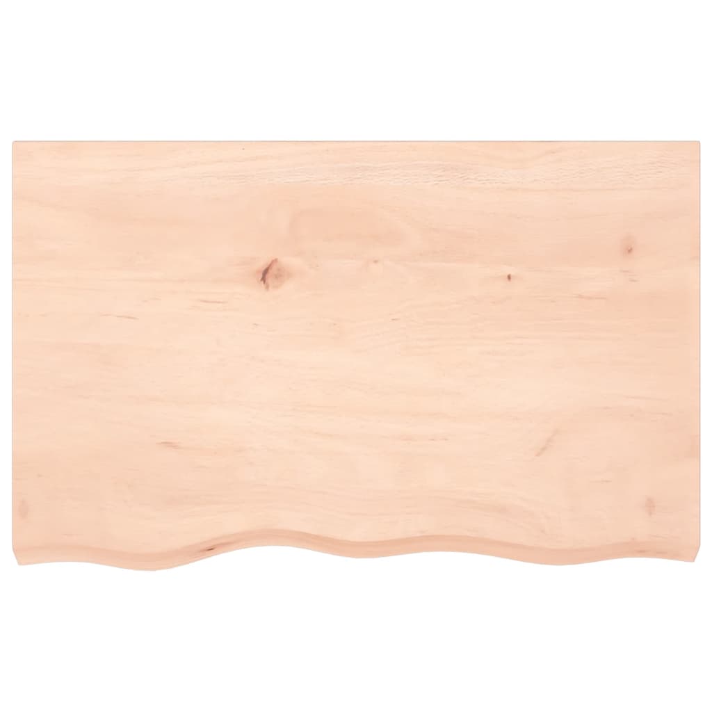 vidaXL Poliță de perete, 80x50x(2-6) cm, lemn masiv de stejar netratat